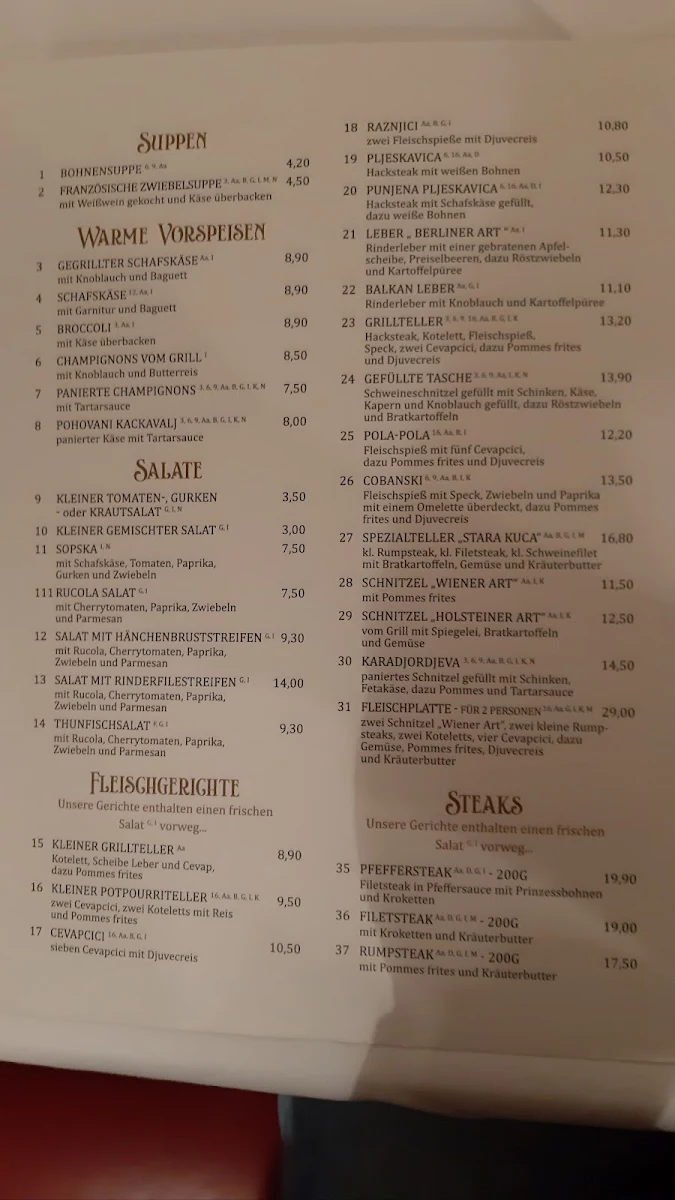 Speisekarte photo 5