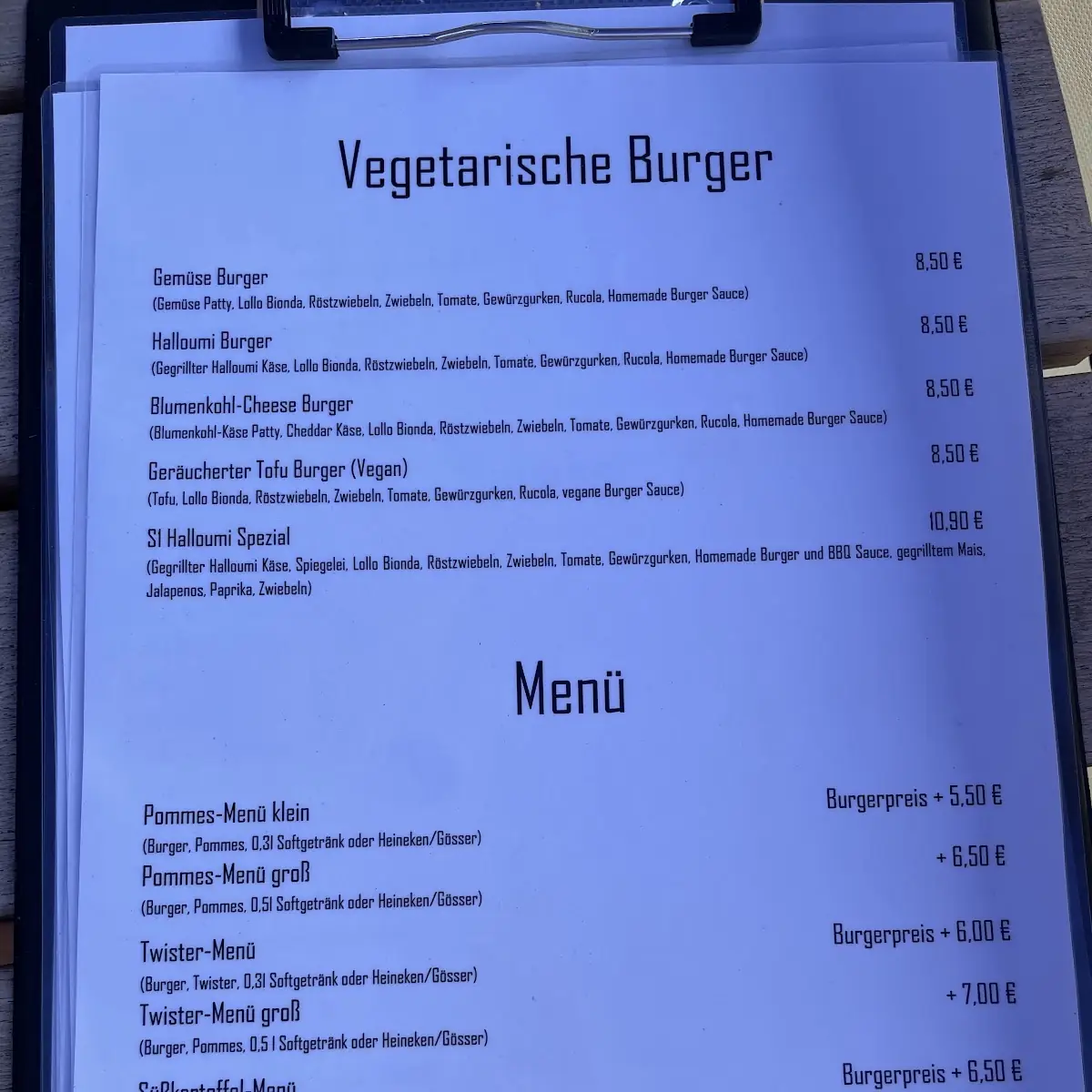 Speisekarte photo 2