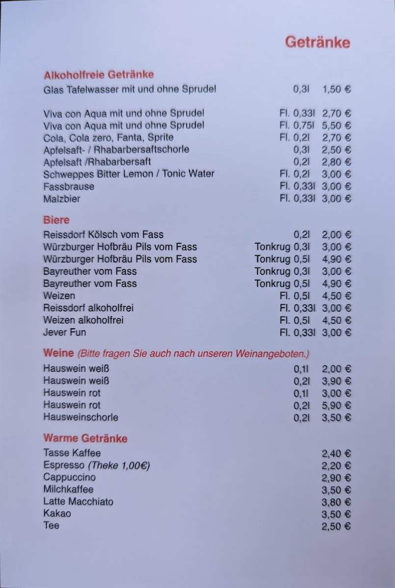 Speisekarte photo 3
