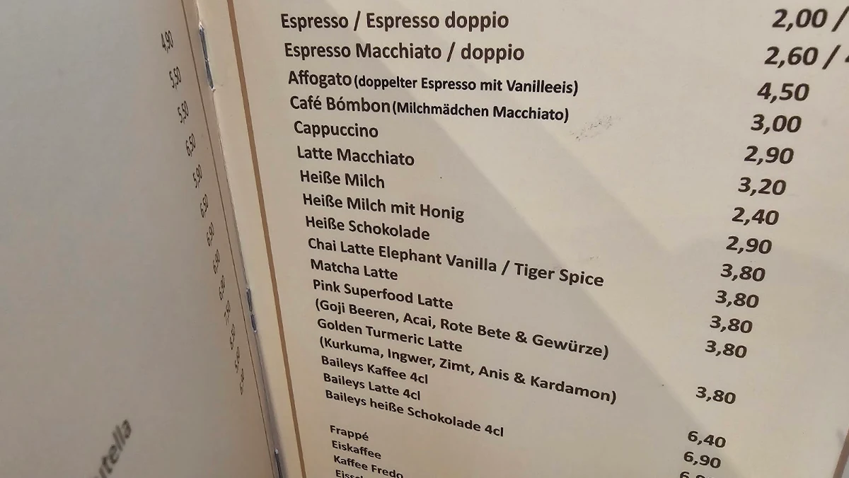 Speisekarte photo 2