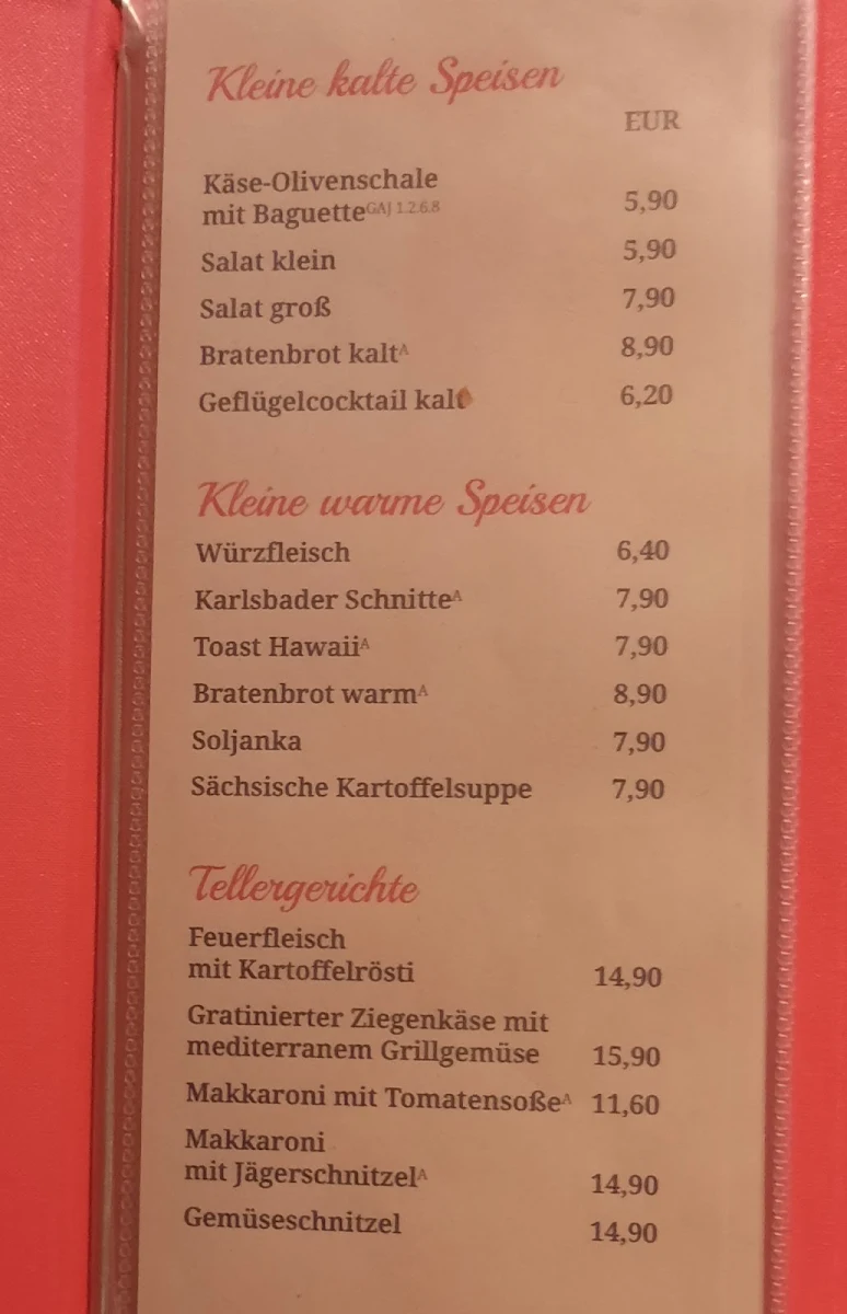 Speisekarte photo 2
