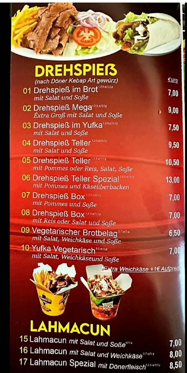 Speisekarte photo 2
