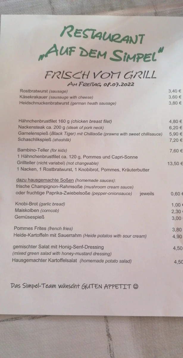 Speisekarte photo 3
