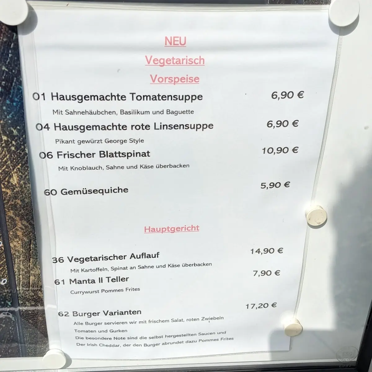 Speisekarte photo 3