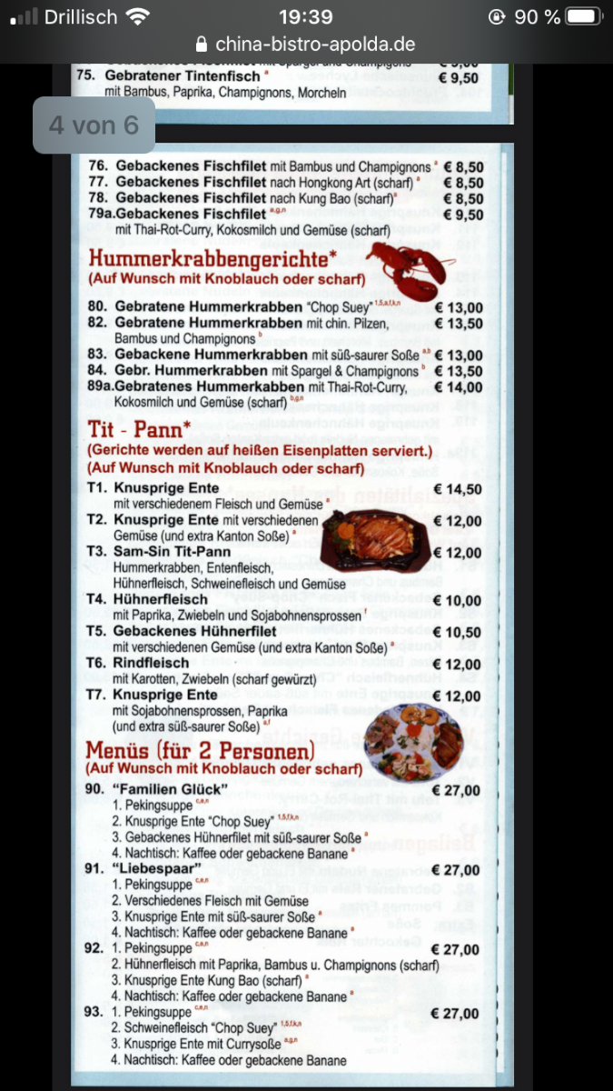 Speisekarte photo 5