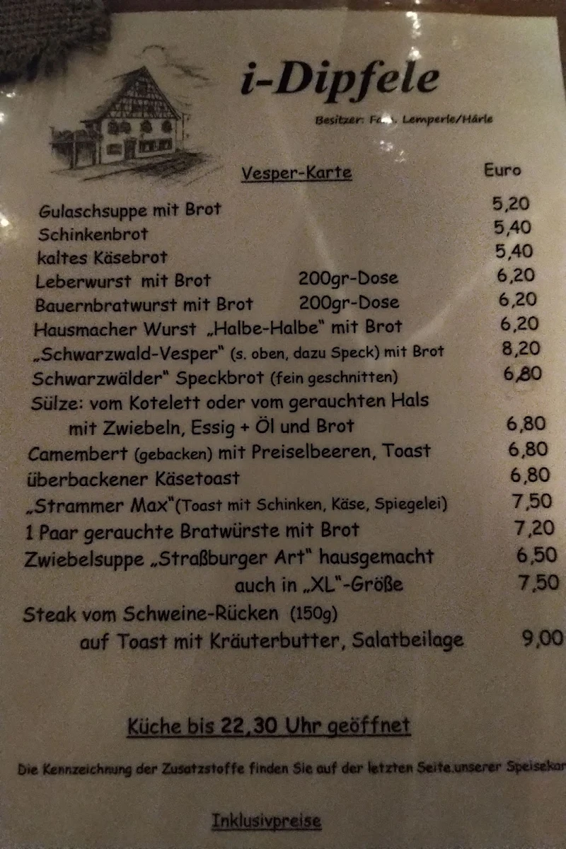 Speisekarte photo 1