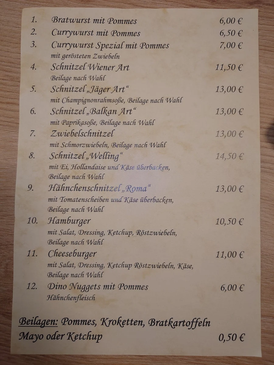 Speisekarte photo 1