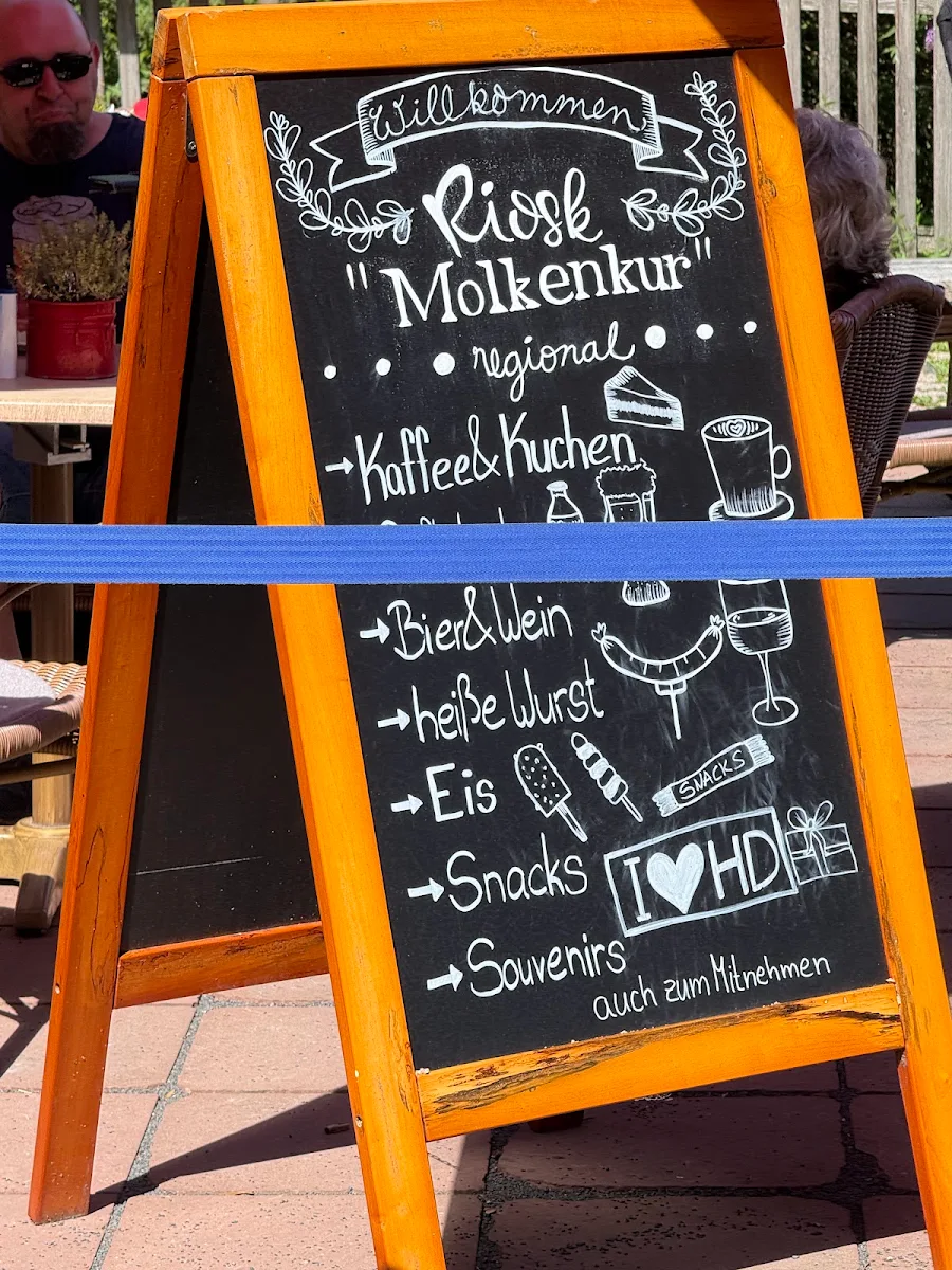 Speisekarte, Kiosk - Café Molkenkur