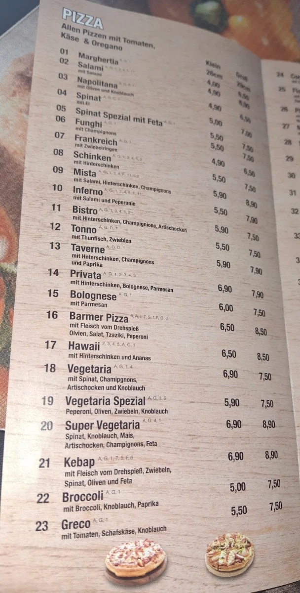 Speisekarte photo 4