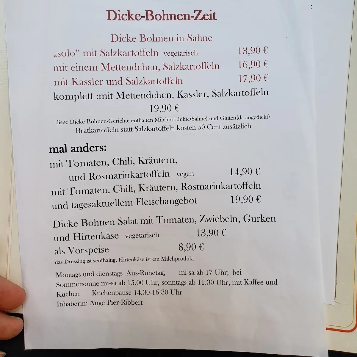 Speisekarte photo 4