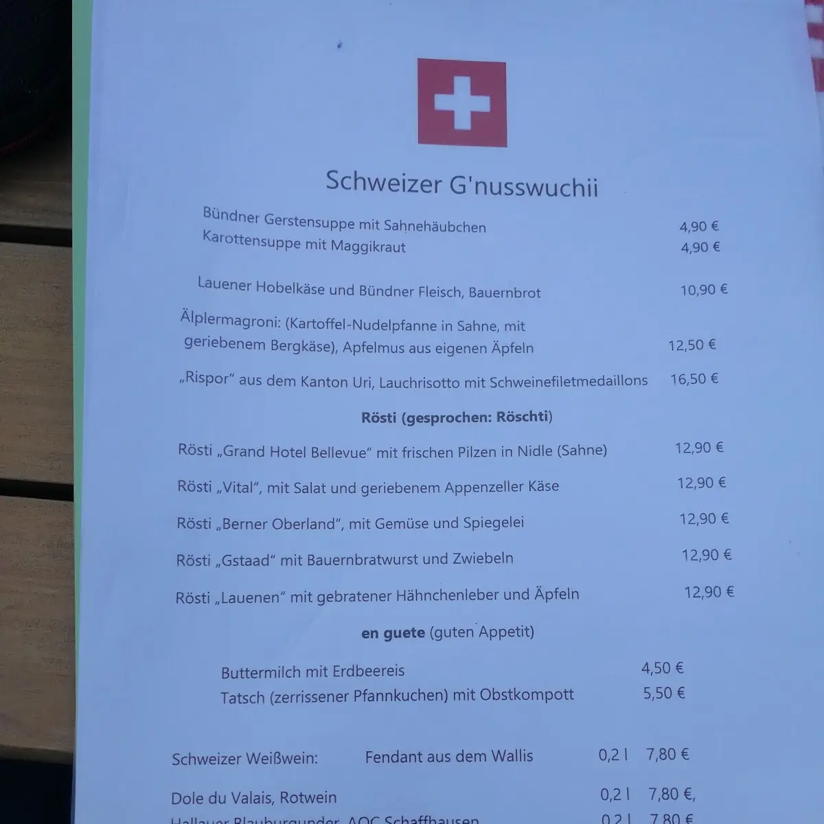 Speisekarte photo 5
