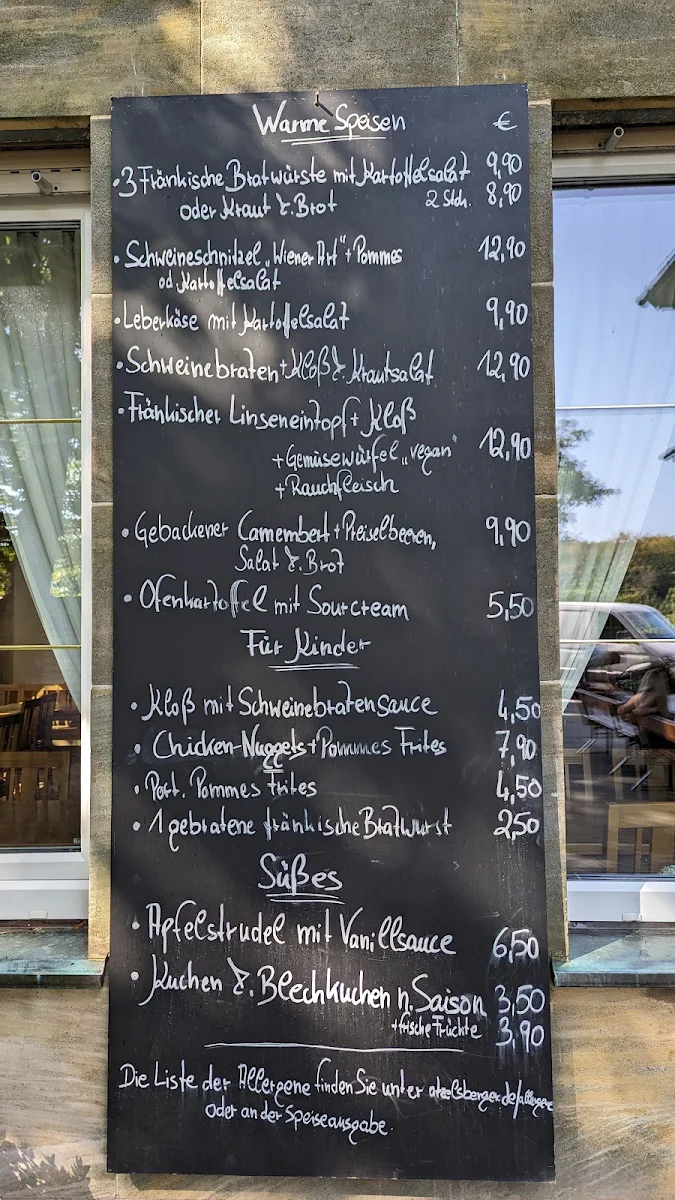 Speisekarte, Atzelsberger - Gaststätte & Biergarten