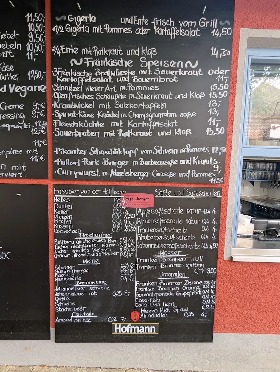 Speisekarte, Atzelsberger - Gaststätte & Biergarten