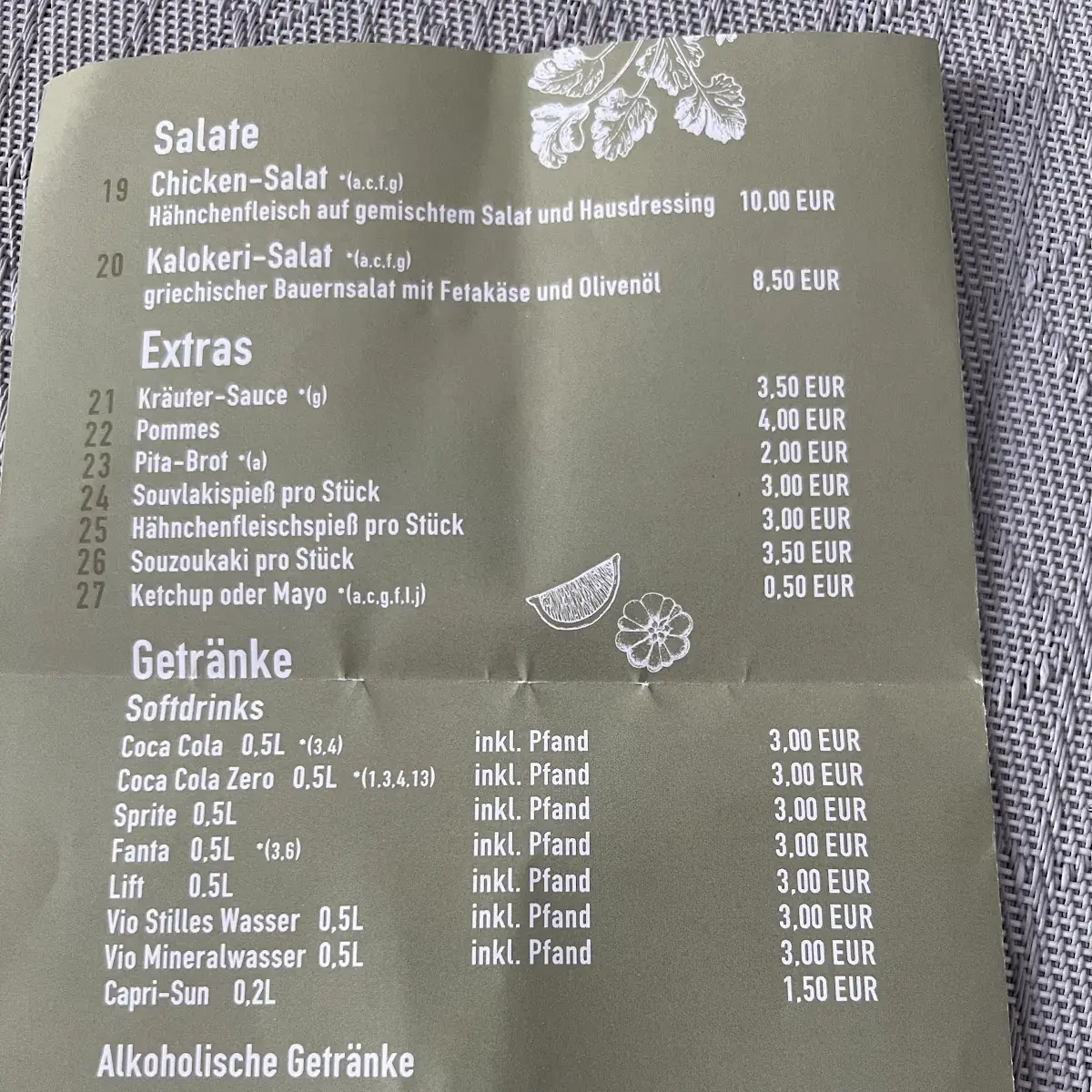Speisekarte photo 3