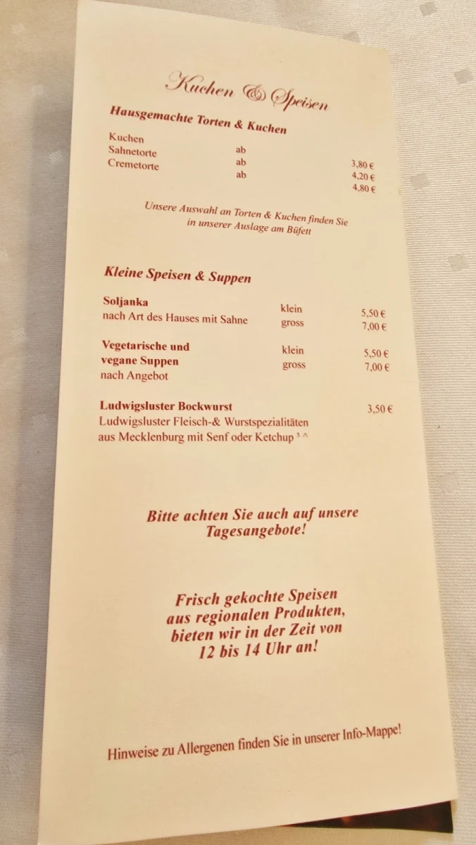 Speisekarte photo 2