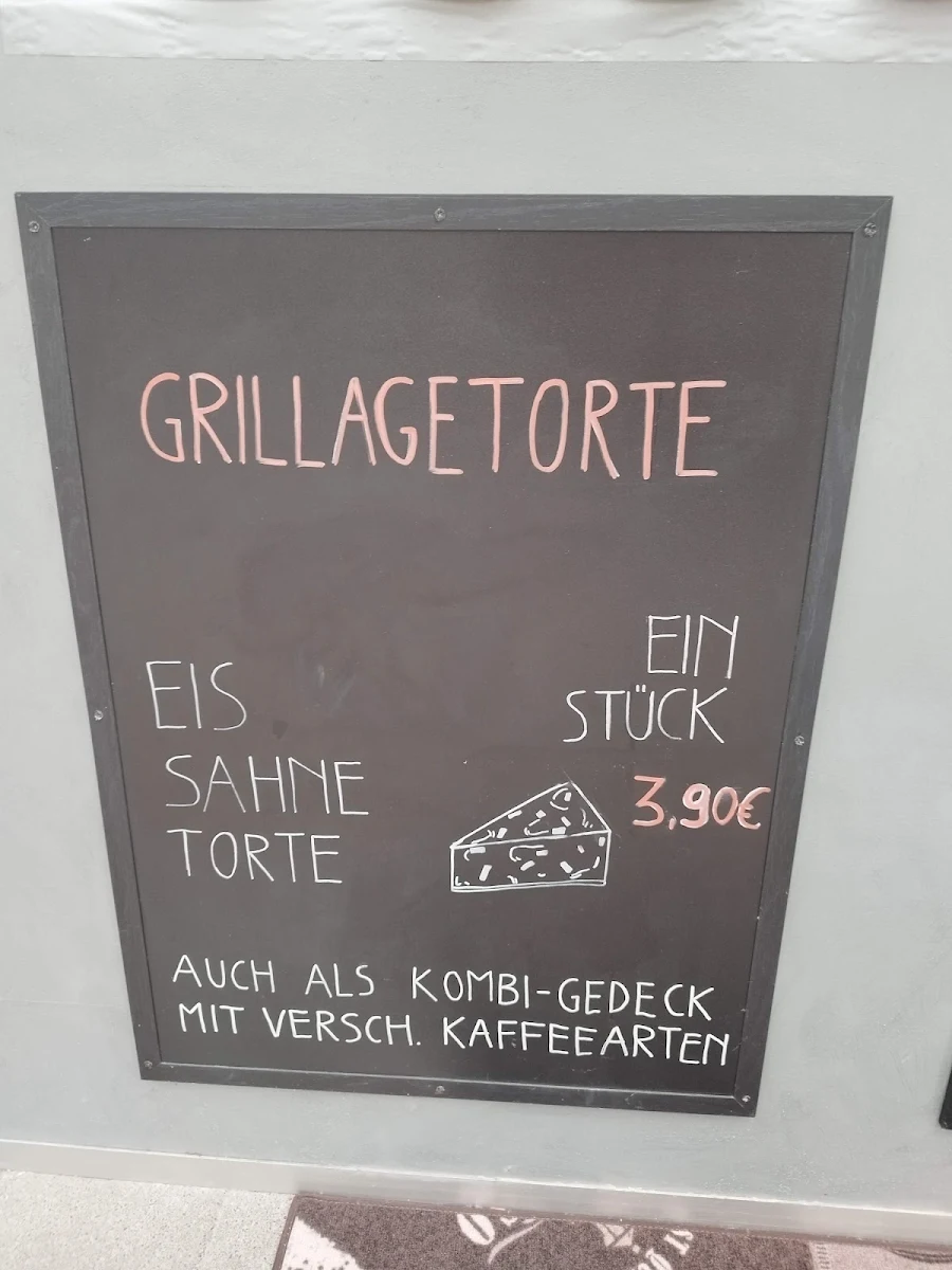 Speisekarte, Eiscafé Orangerie