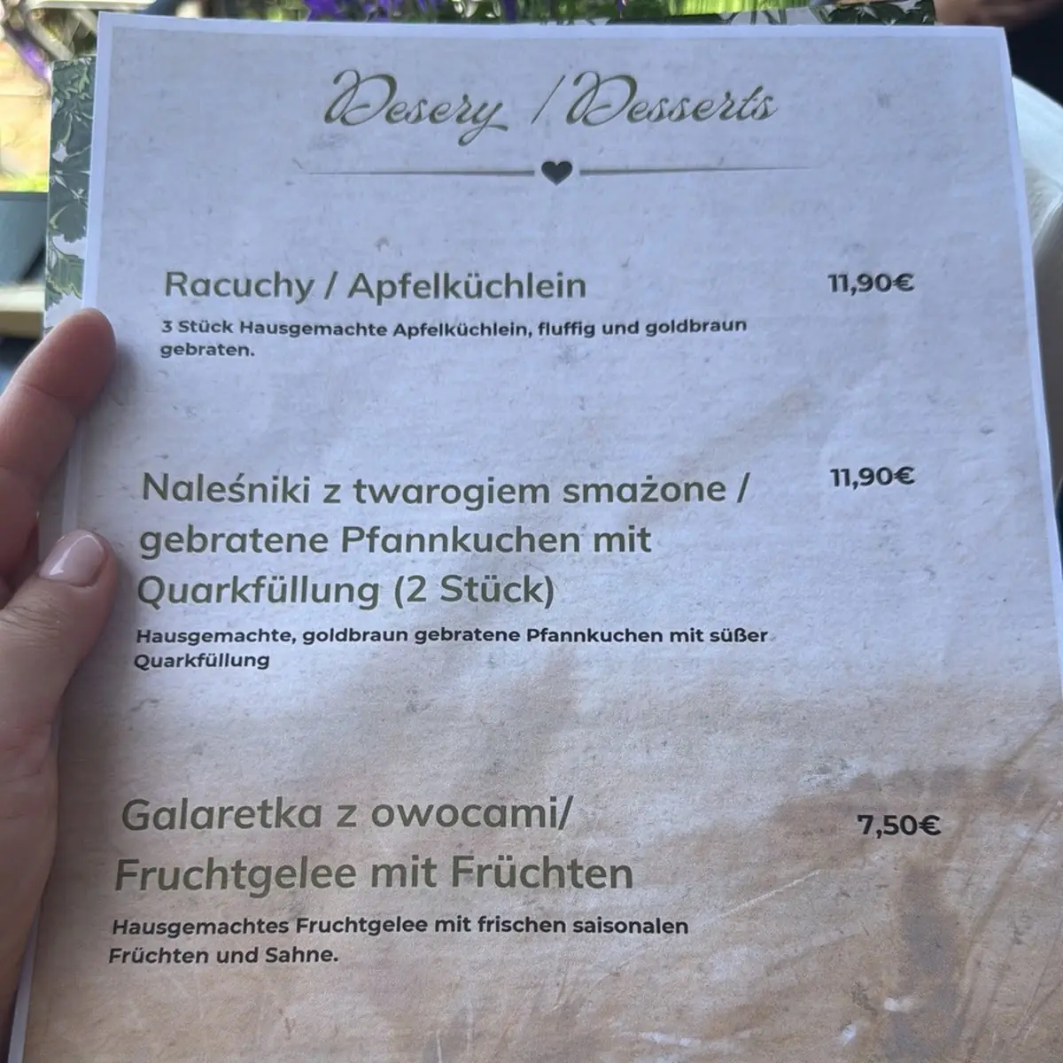 Speisekarte photo 2