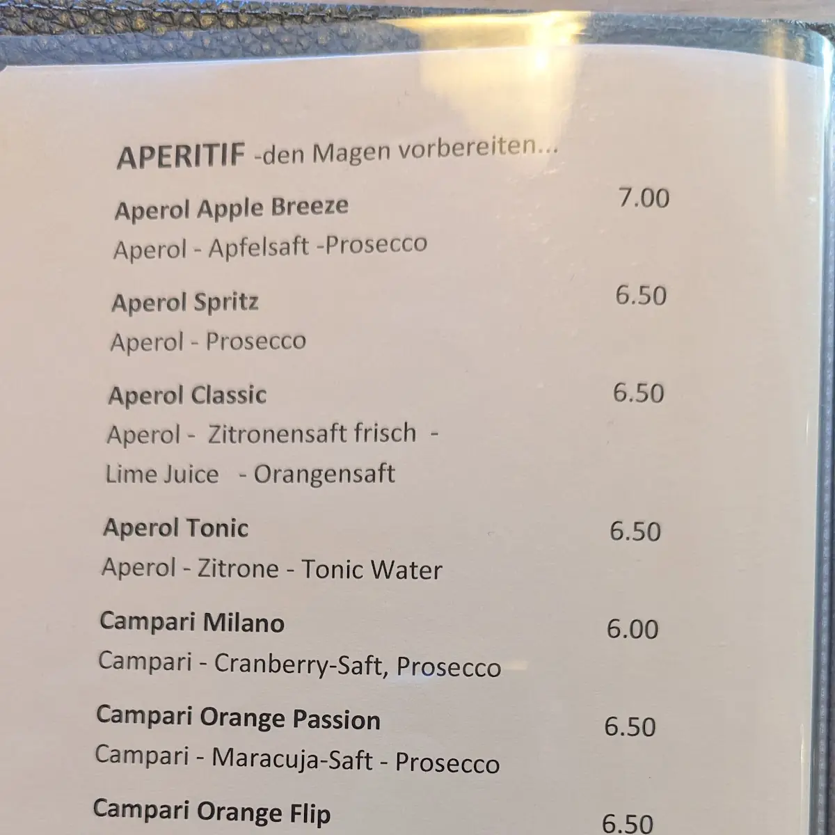 Speisekarte photo 1