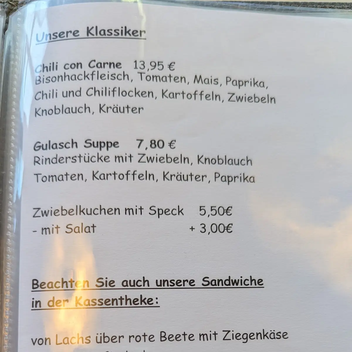 Speisekarte photo 4