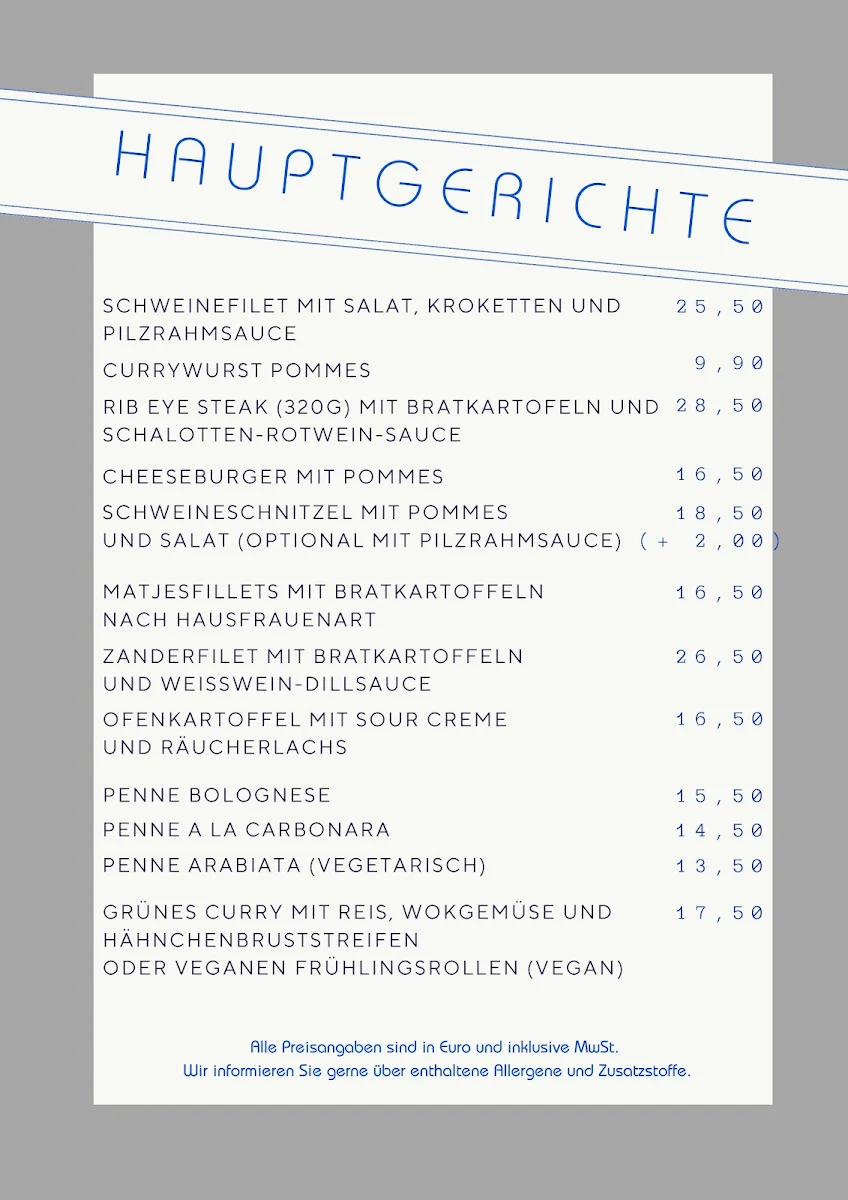 Speisekarte photo 1