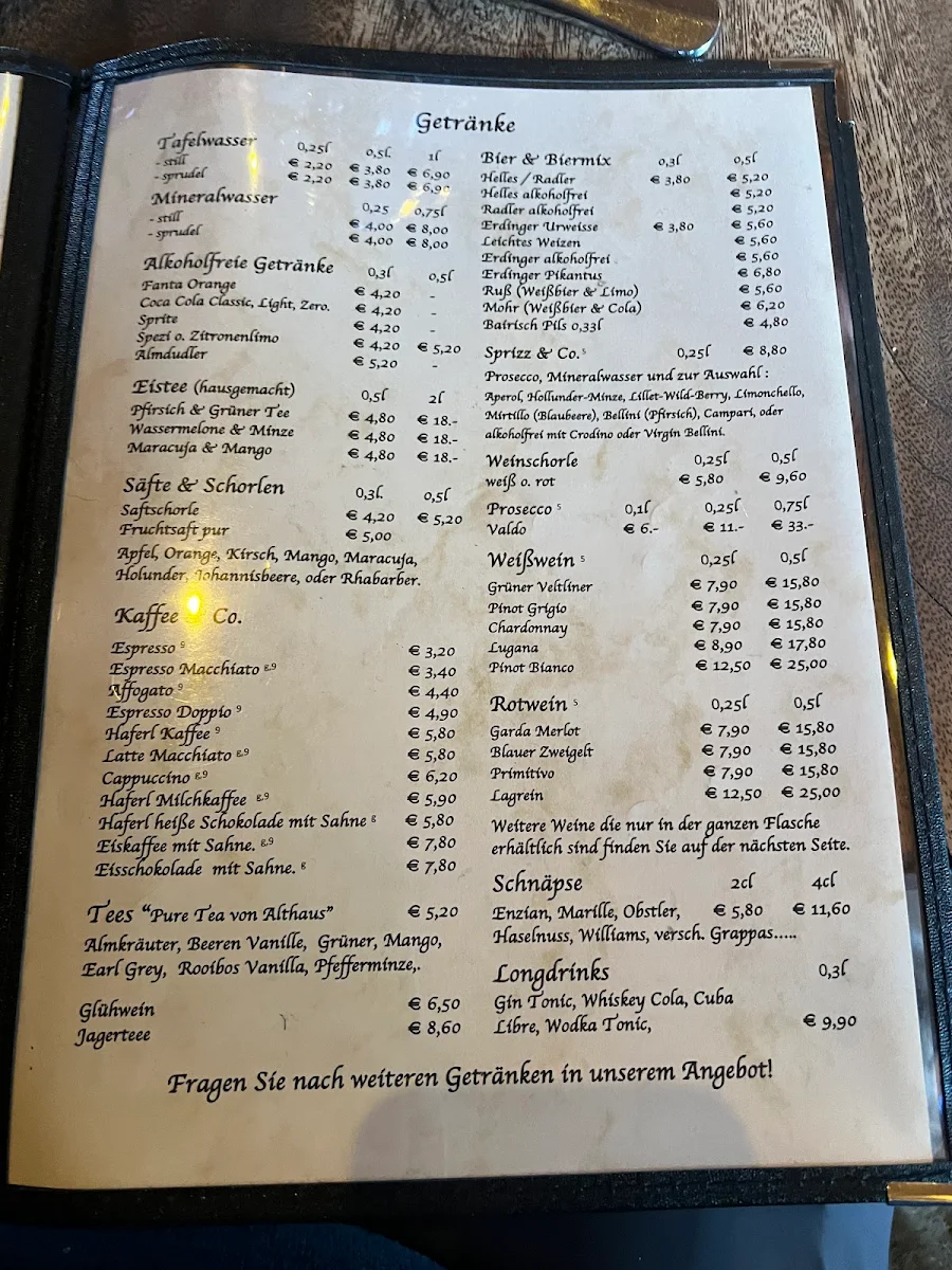 Speisekarte photo 1