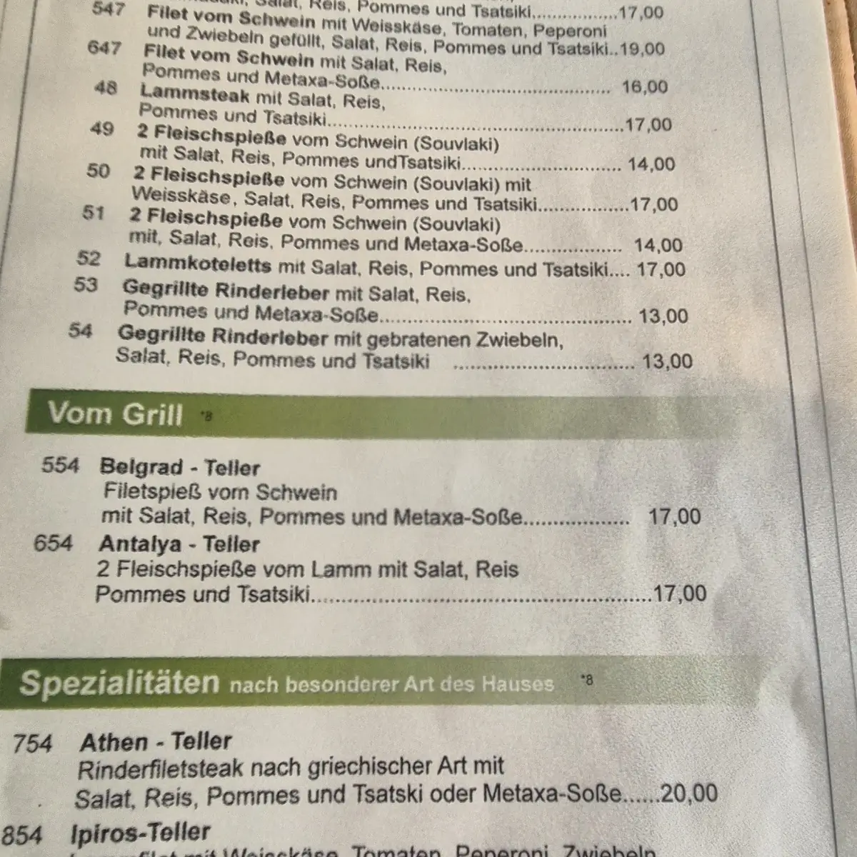 Speisekarte photo 3