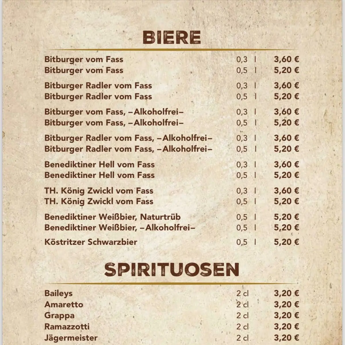 Speisekarte photo 1