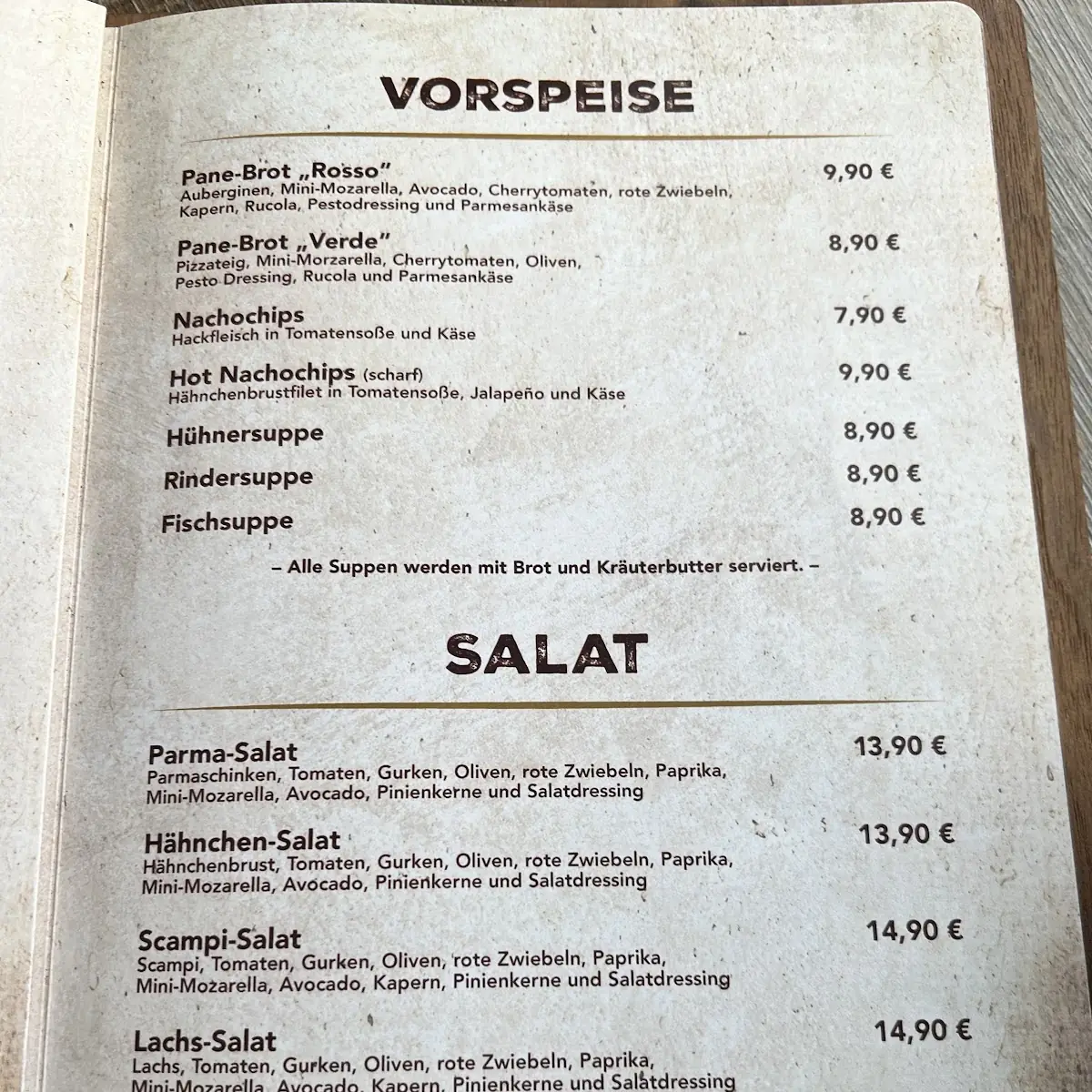 Speisekarte photo 5