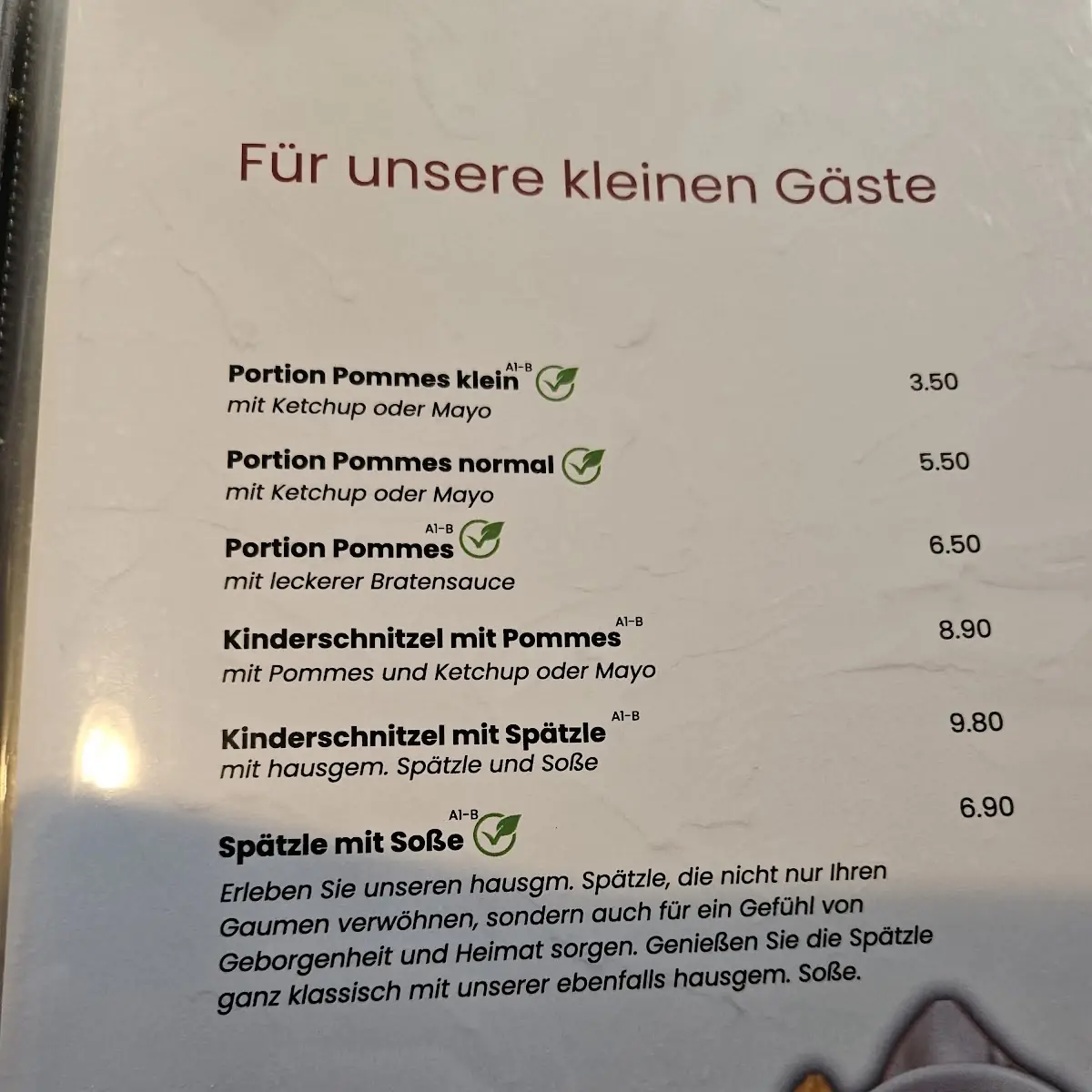 Speisekarte photo 3