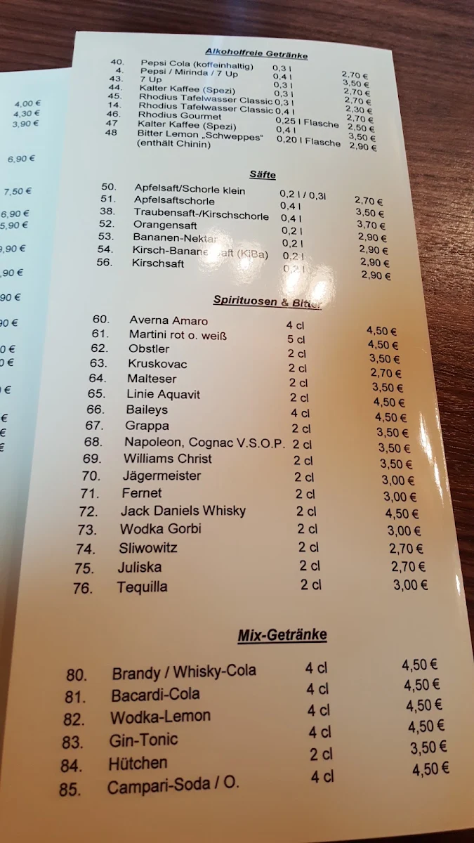 Speisekarte photo 5