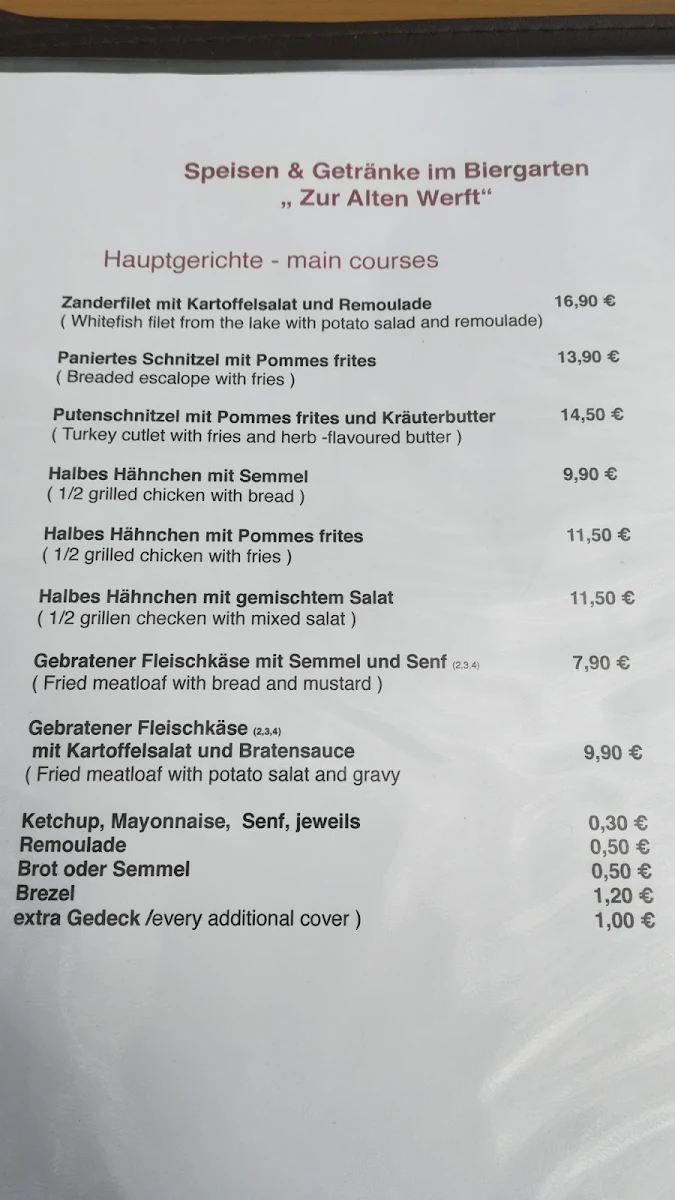 Speisekarte photo 5