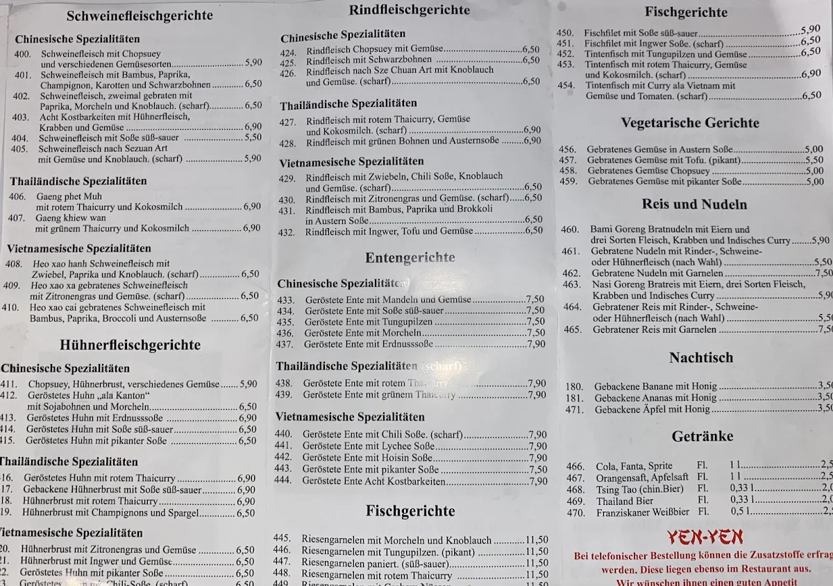 Speisekarte photo 2
