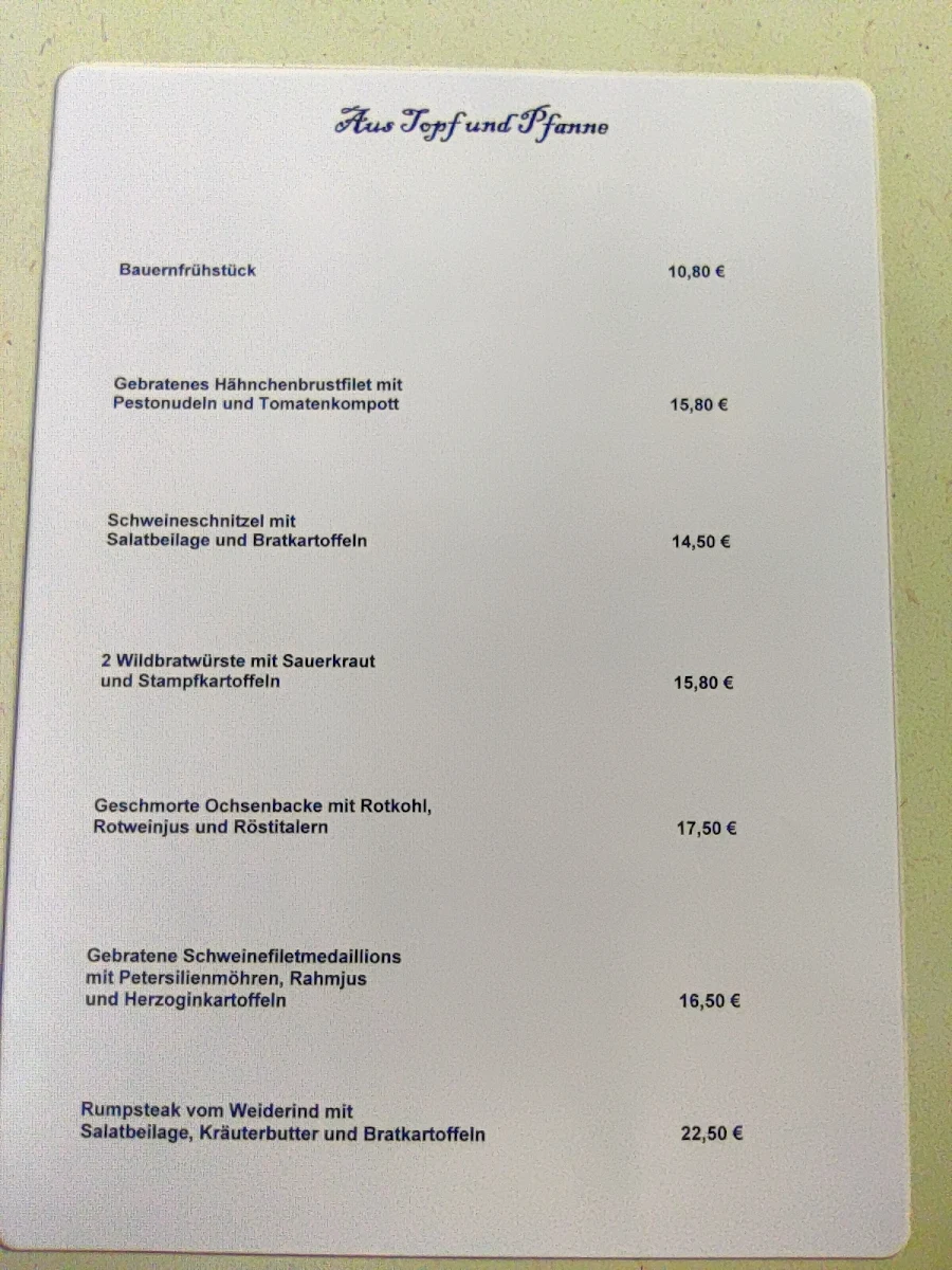 Speisekarte photo 6