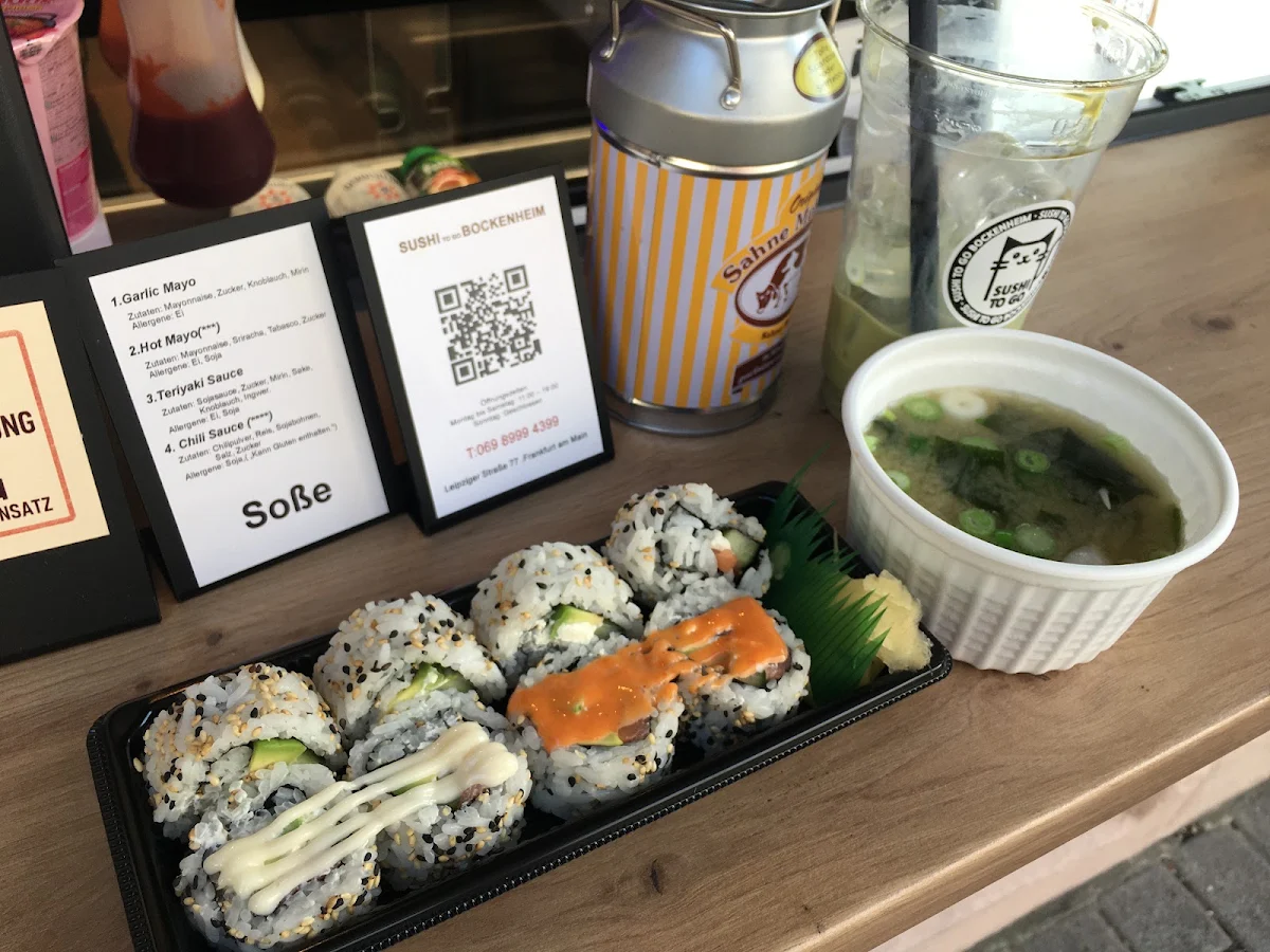 Speisekarte, Sushi to go Bockenheim