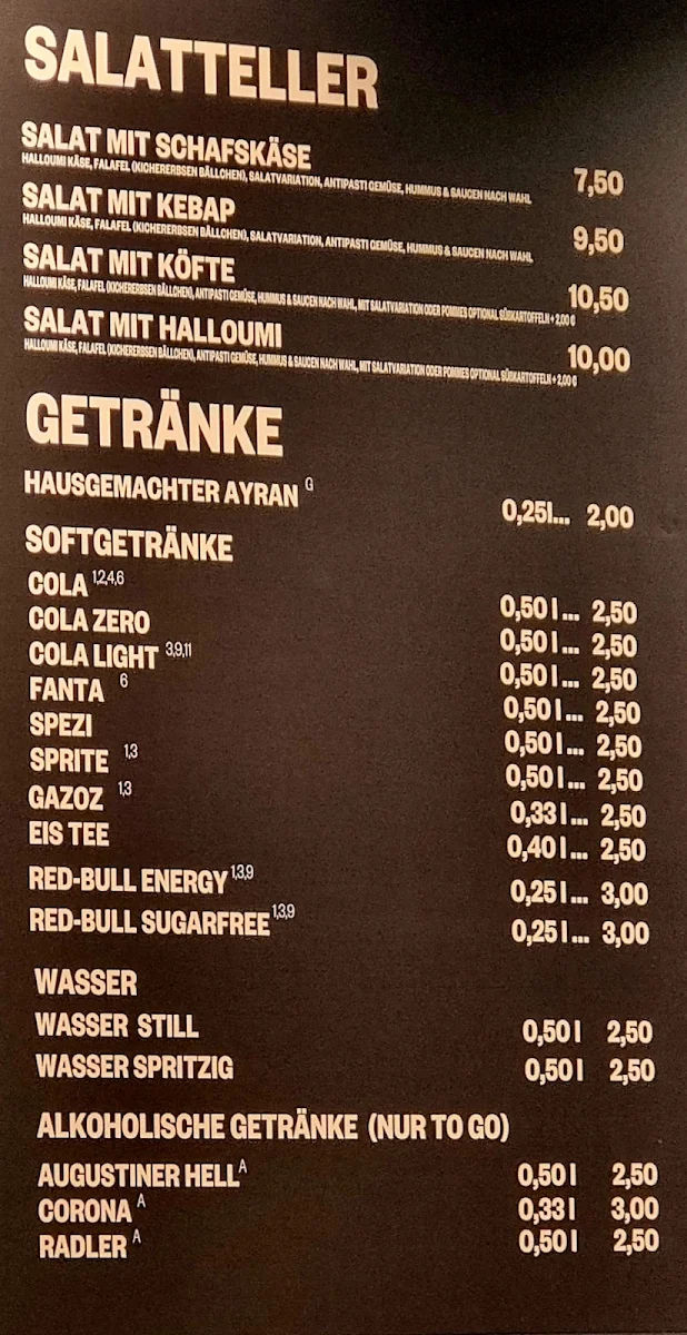 Speisekarte photo 5
