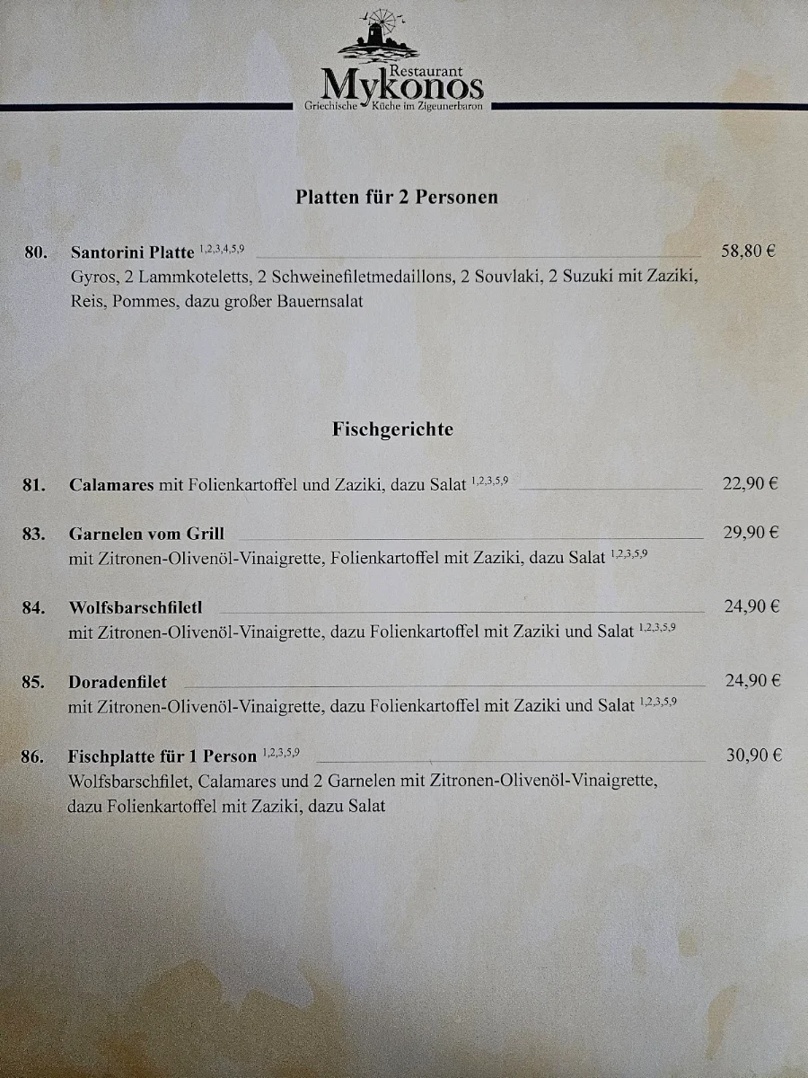 Speisekarte photo 1