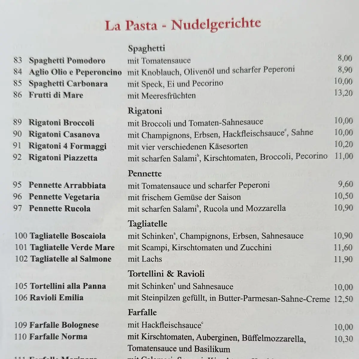 Speisekarte photo 1