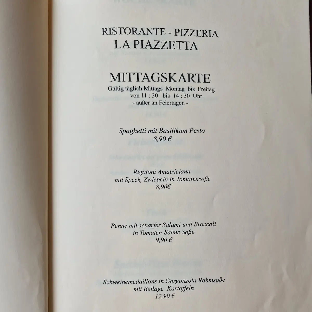 Speisekarte photo 3