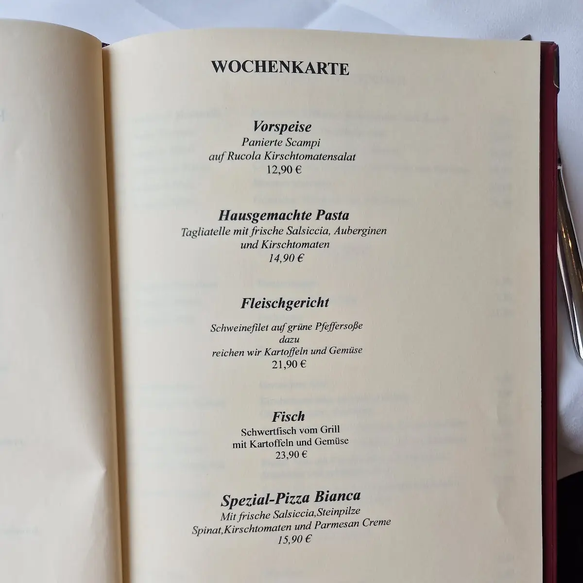 Speisekarte photo 4