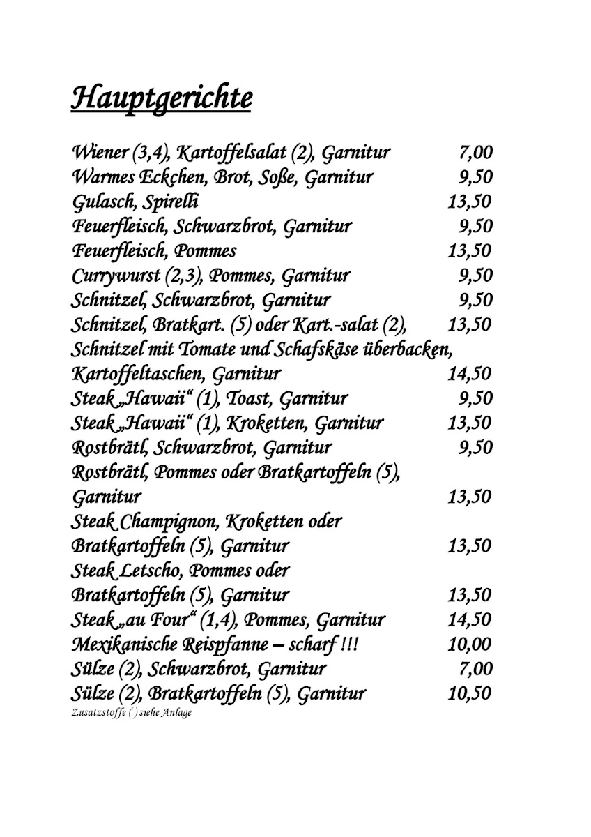 Speisekarte photo 1