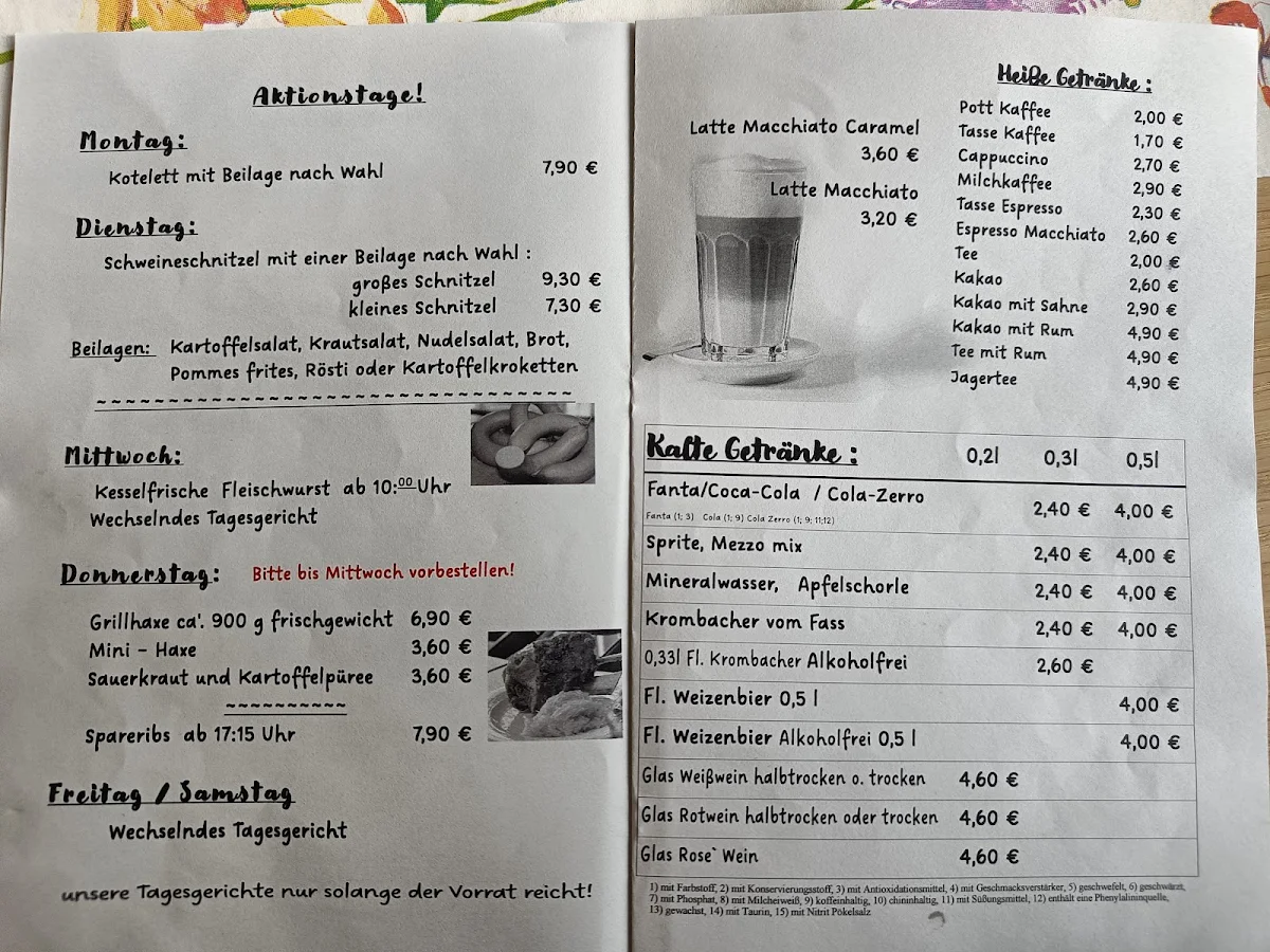 Speisekarte photo 5