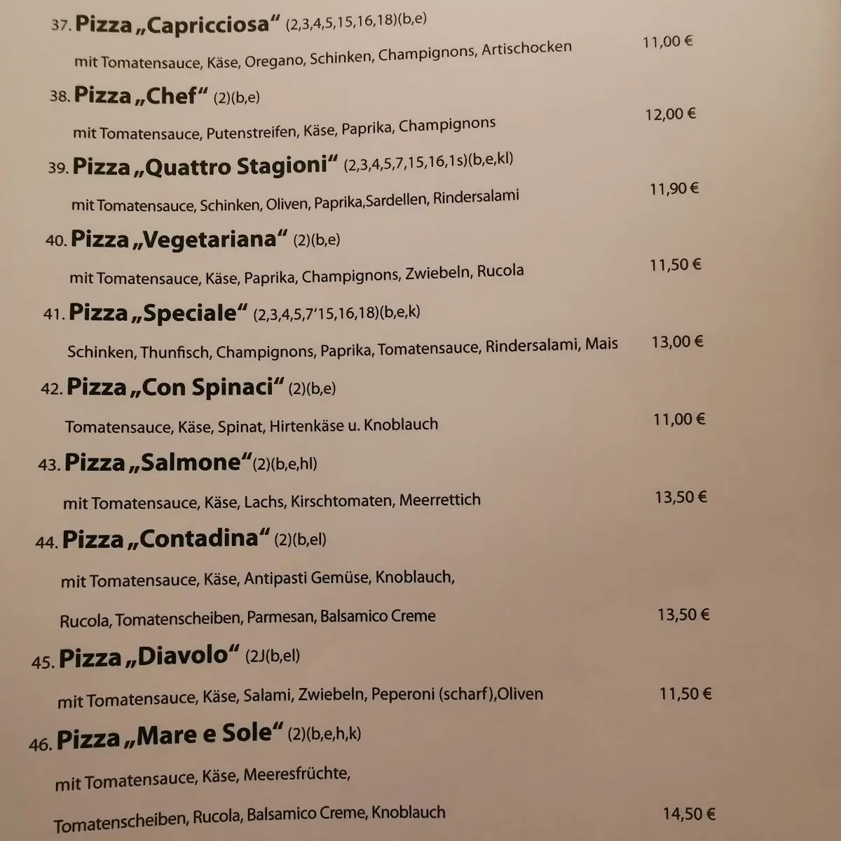 Speisekarte photo 2