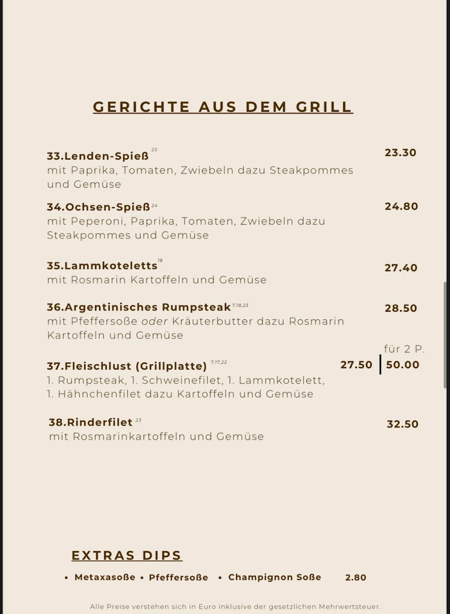 Speisekarte photo 2