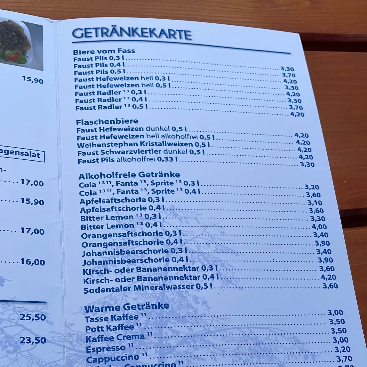 Speisekarte photo 3