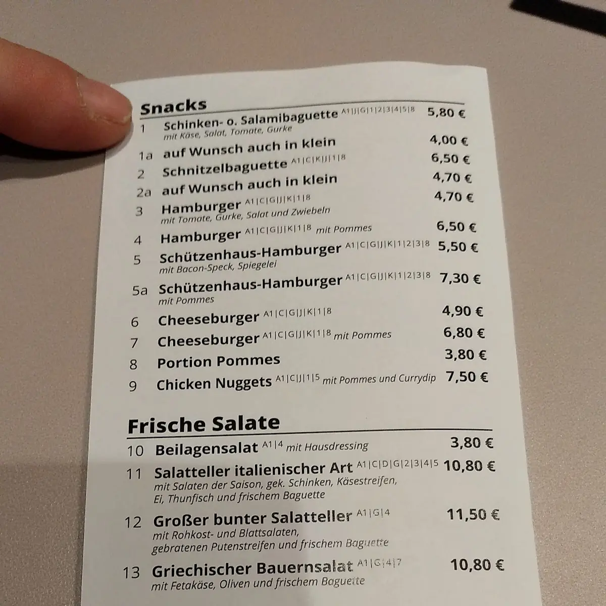 Speisekarte photo 6