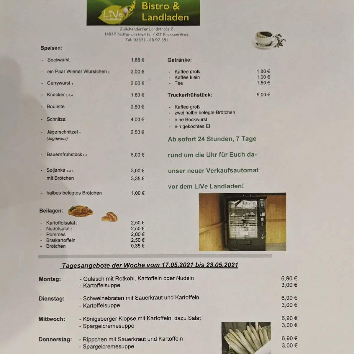 Speisekarte photo 1