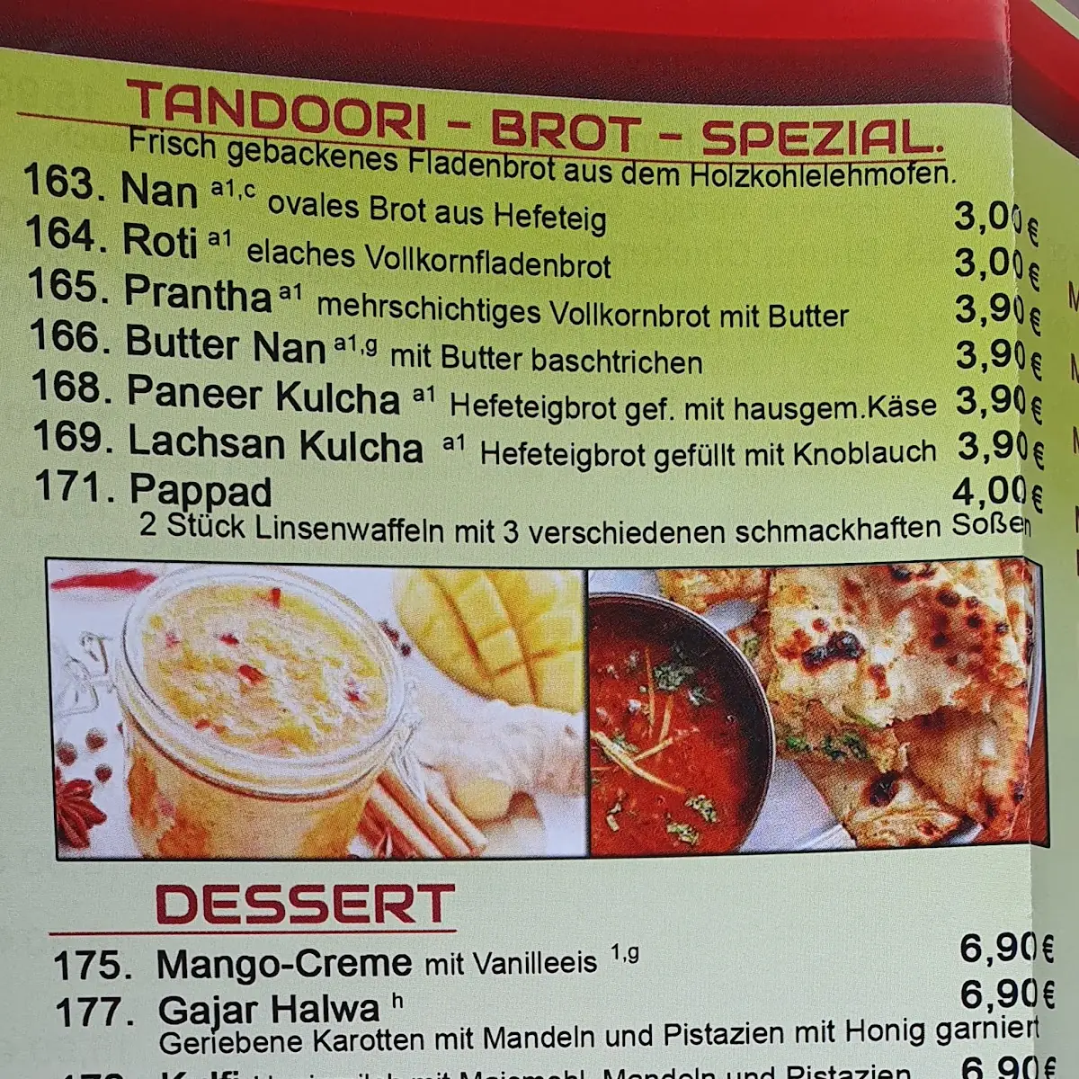 Speisekarte photo 2