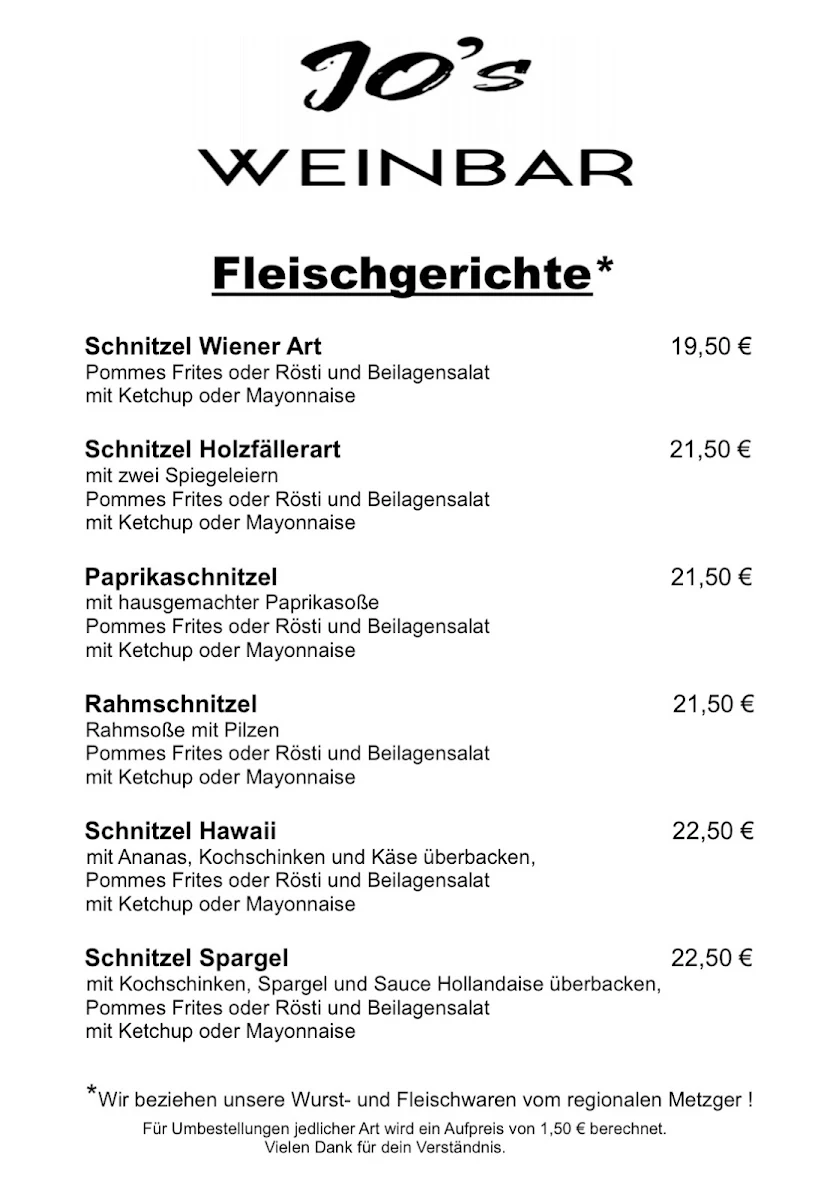 Speisekarte photo 1