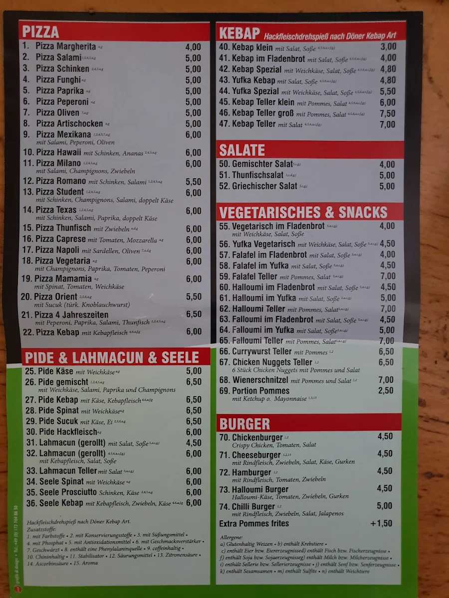 Speisekarte photo 2