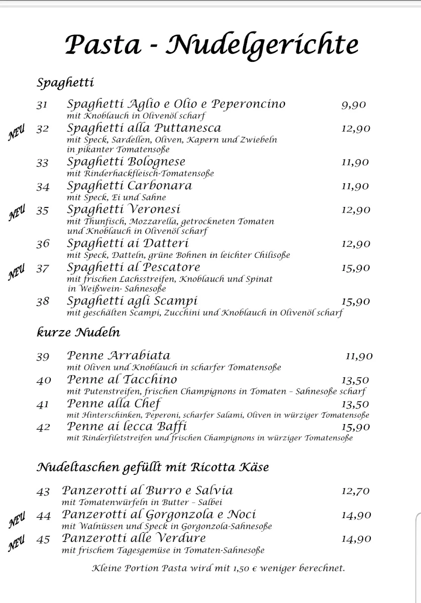 Speisekarte photo 1